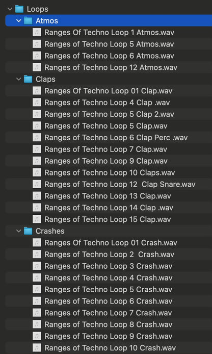 1GB Ranges of Techno Sample Pack